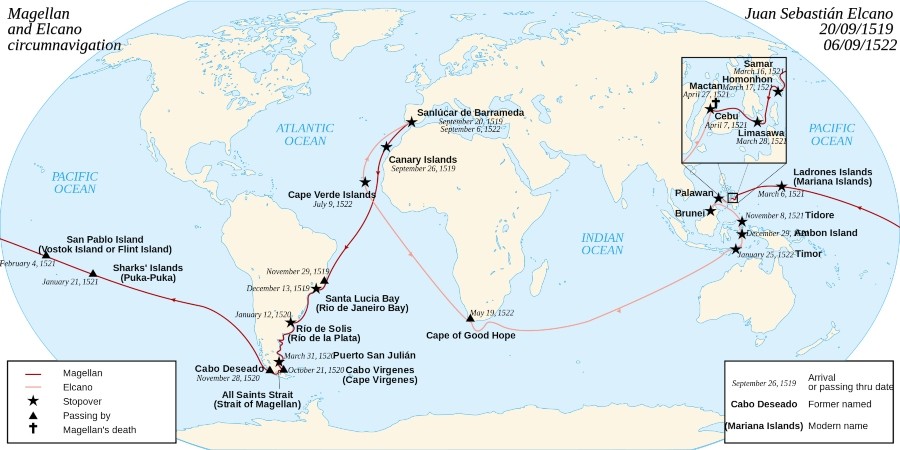 La circumnavigazione di Magellano ed Elcano (*)