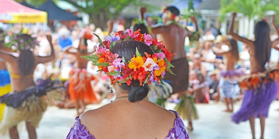 Spettacolo al Punanga Nui Market di Rarotonga