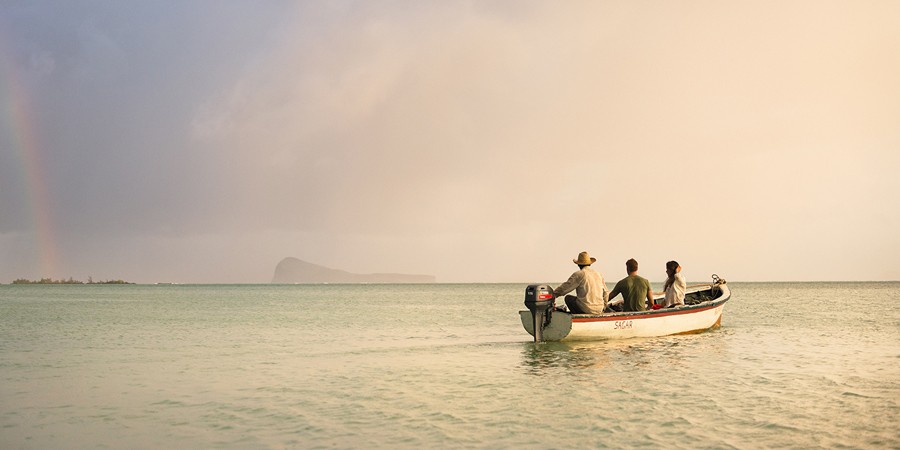 Mauritius, in barca all'alba