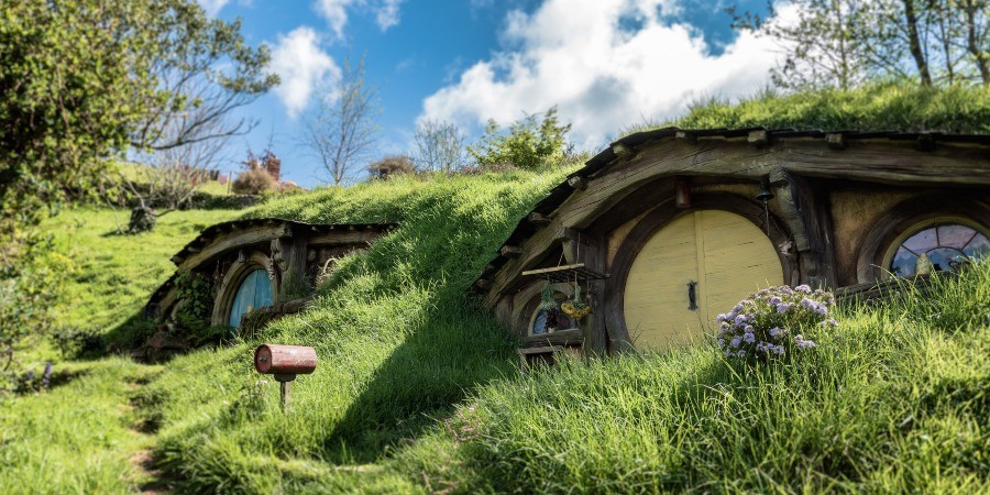 Hobbiton Movie Set, Isola del Nord, Nuova Zelanda
