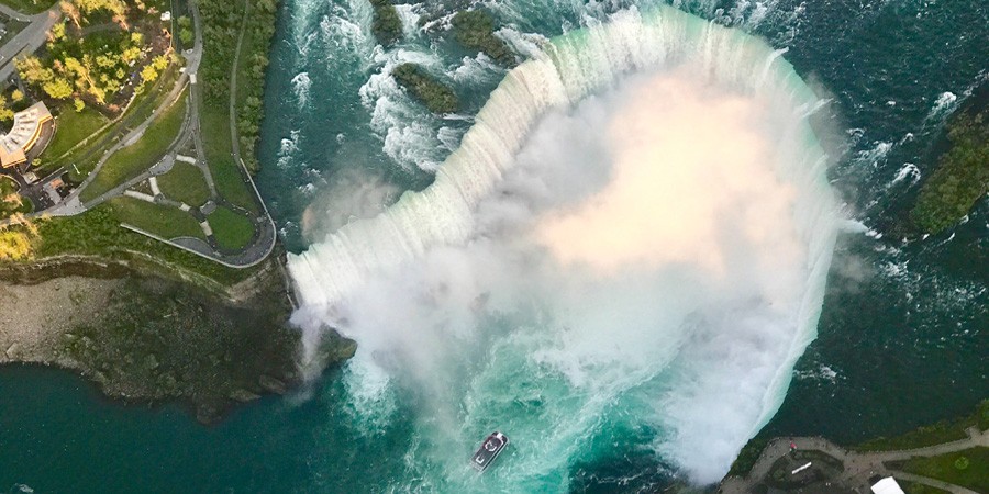 Horseshoe Falls dall'alto, Canada