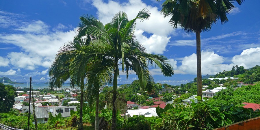 Veduta di Victoria, capitale delle Seychelles