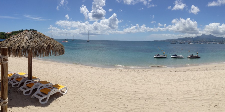 Bambou Spiaggia Trois Ilets, Martinica