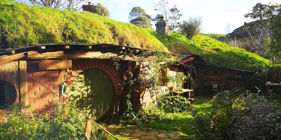 Hobbiton Movie Set, Isola del Nord, Nuova Zelanda